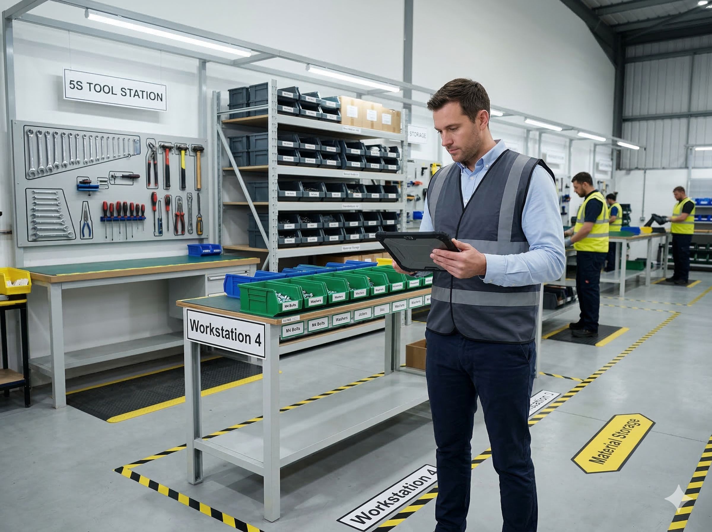 Georganiseerde werkplaats klaar voor 5S-auditscore